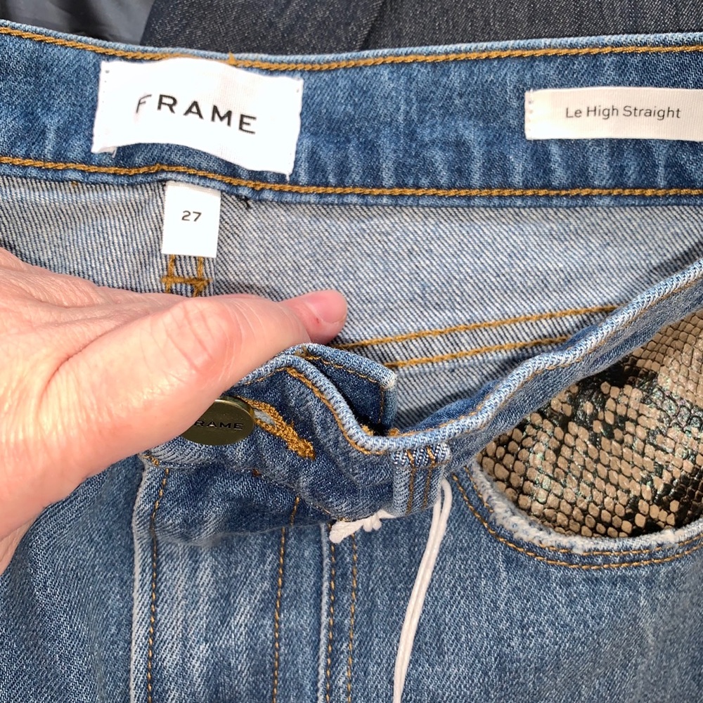 NWT Frame Le High Straight Rattler Ankle Jean💕 - Picture 7 of 8